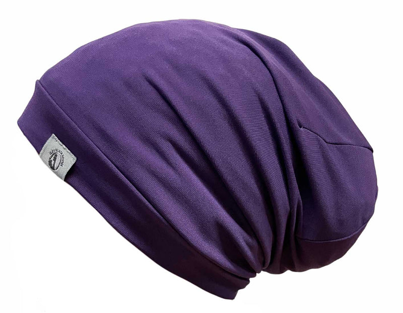 purple bonnet day and night sleep cap for locs dreadlocks natural hair 