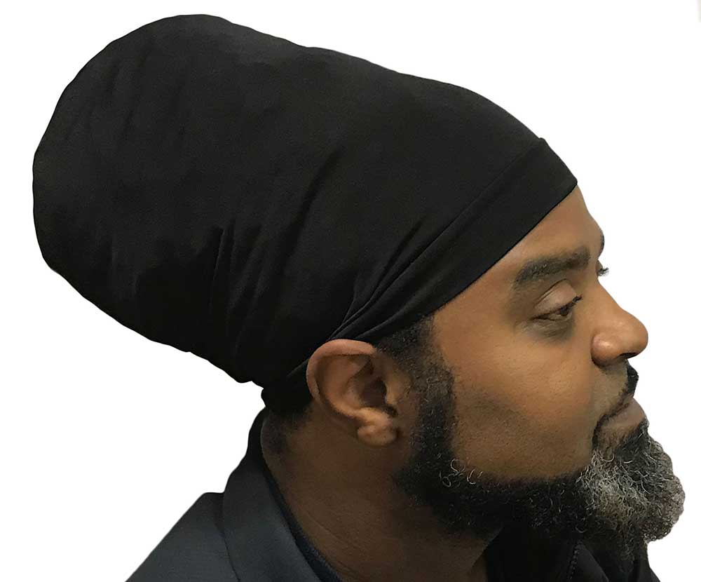 Dreadlocks locs natural hair cap - Black