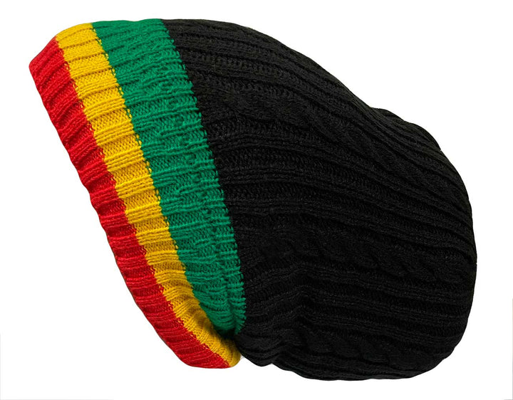 Beanie Tam - red green yellow - Fairy Black Mother
