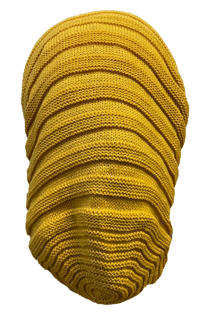 Slinky Slouchy Beanie for Dreadlocks and locs - Yellow